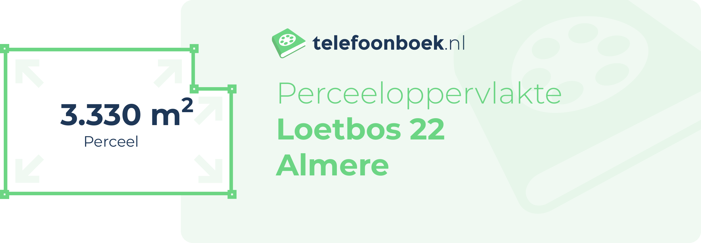 Perceeloppervlakte Loetbos 22 Almere