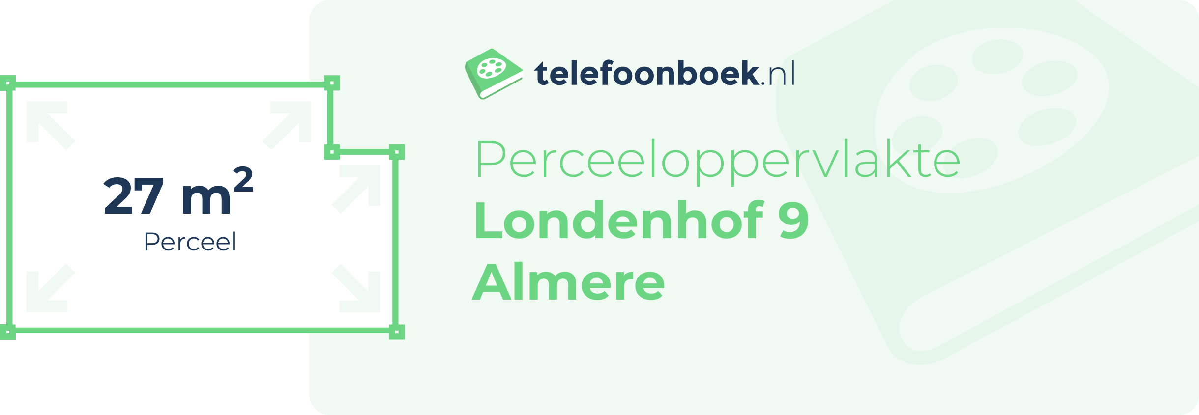 Perceeloppervlakte Londenhof 9 Almere