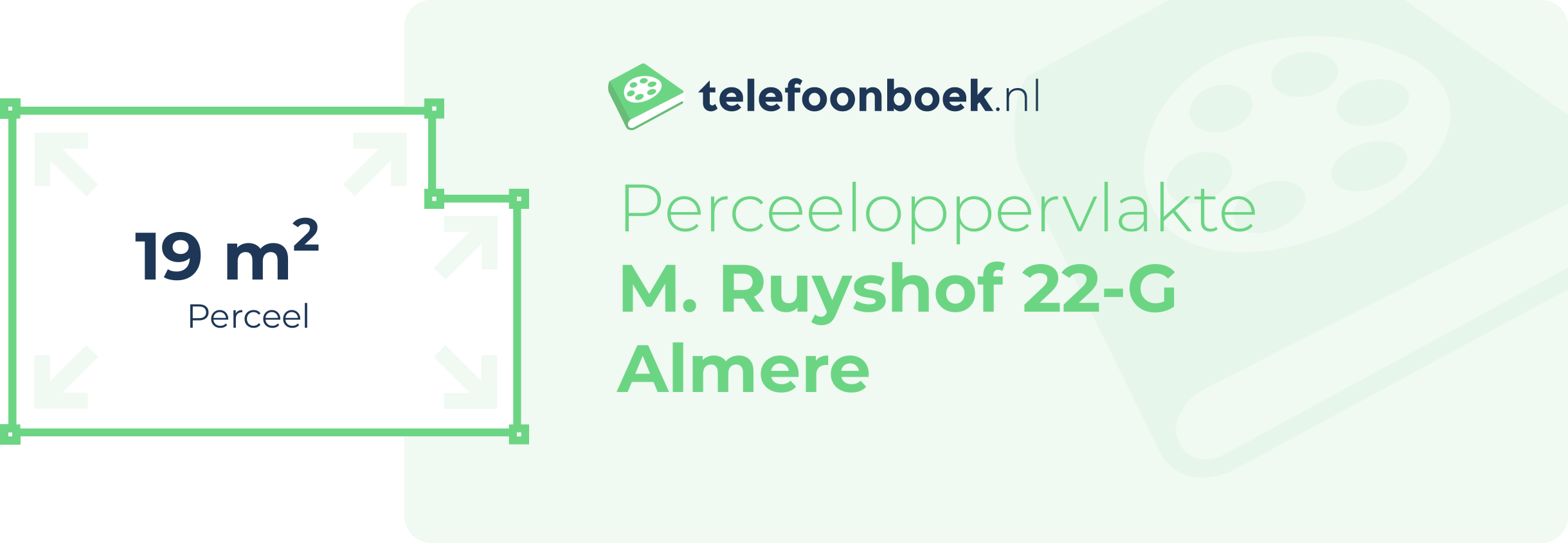 Perceeloppervlakte M. Ruyshof 22-G Almere