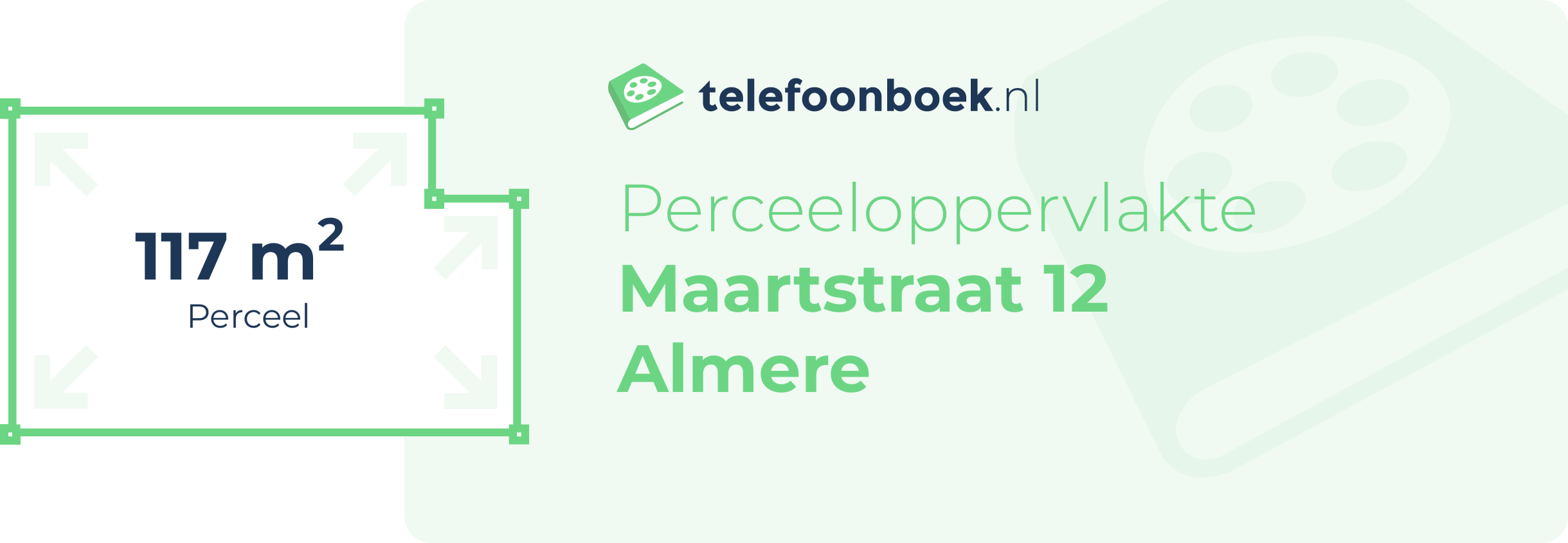 Perceeloppervlakte Maartstraat 12 Almere