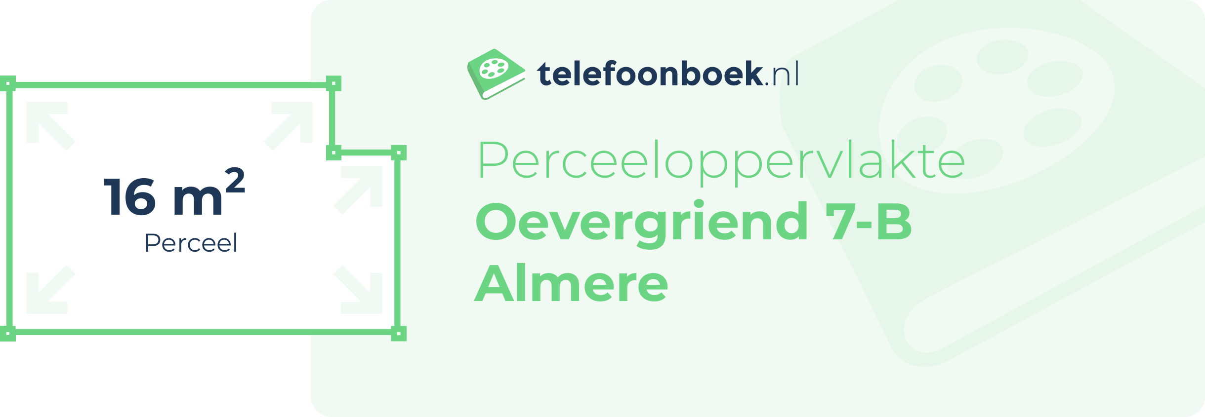 Perceeloppervlakte Oevergriend 7-B Almere