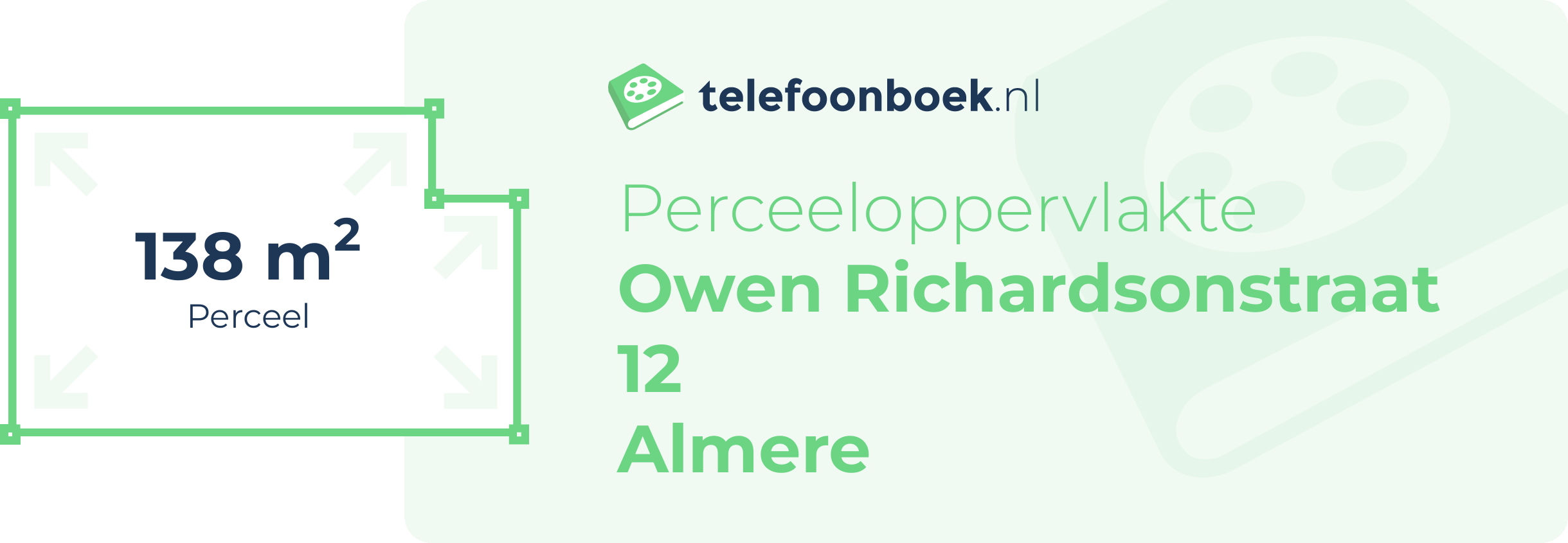 Perceeloppervlakte Owen Richardsonstraat 12 Almere