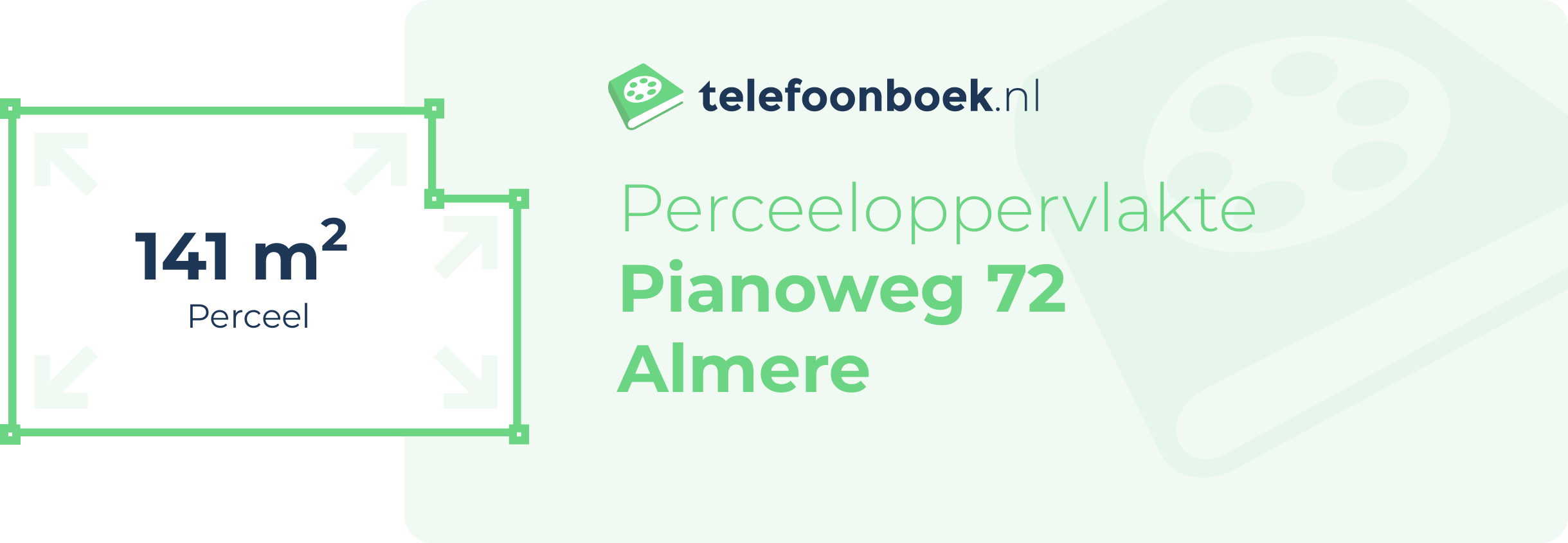 Perceeloppervlakte Pianoweg 72 Almere