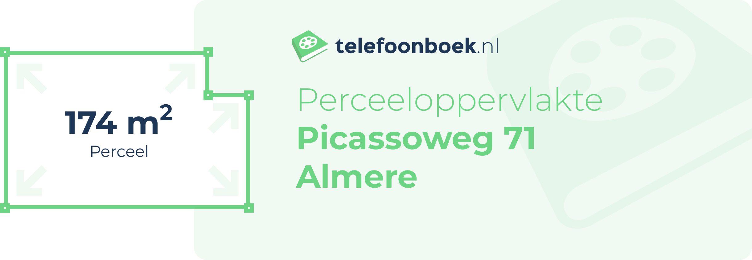 Perceeloppervlakte Picassoweg 71 Almere