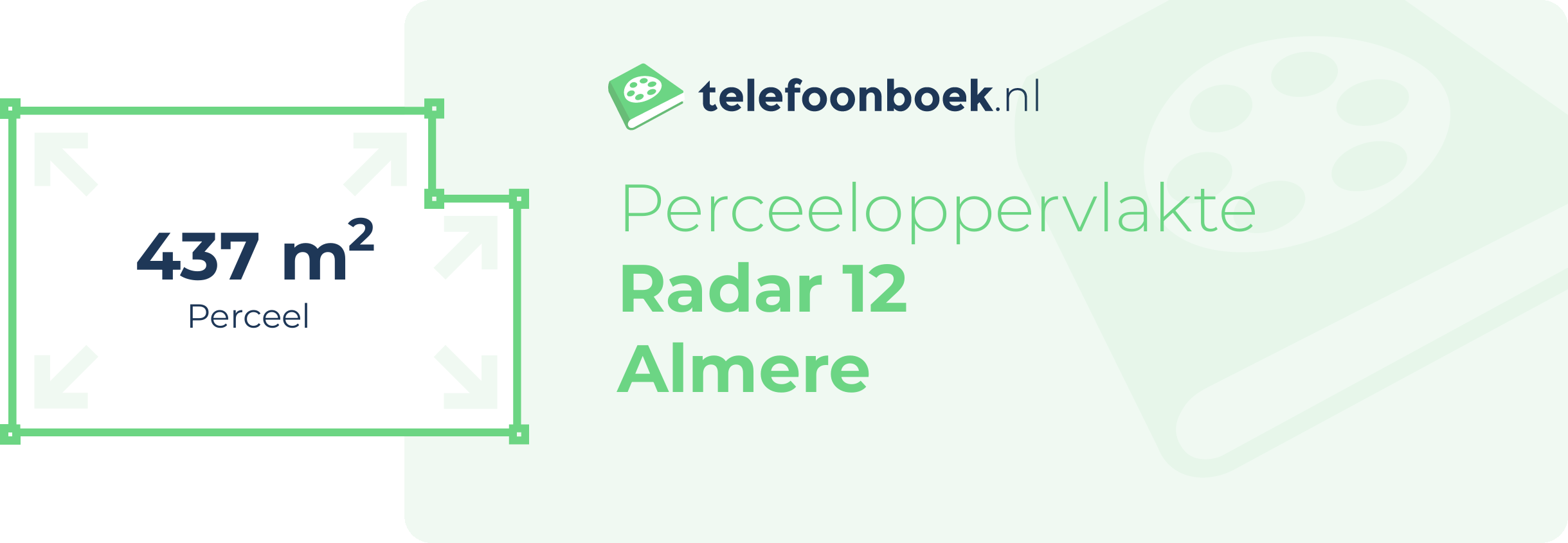 Perceeloppervlakte Radar 12 Almere