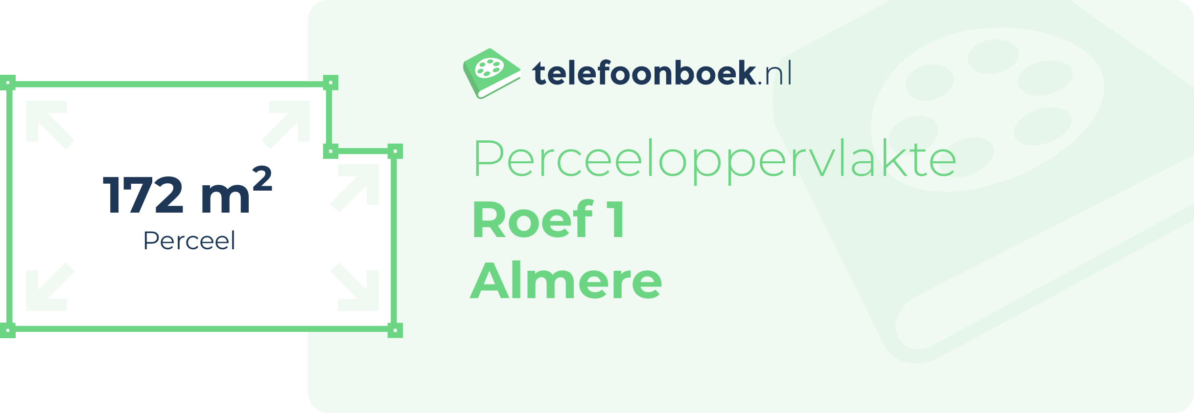 Perceeloppervlakte Roef 1 Almere