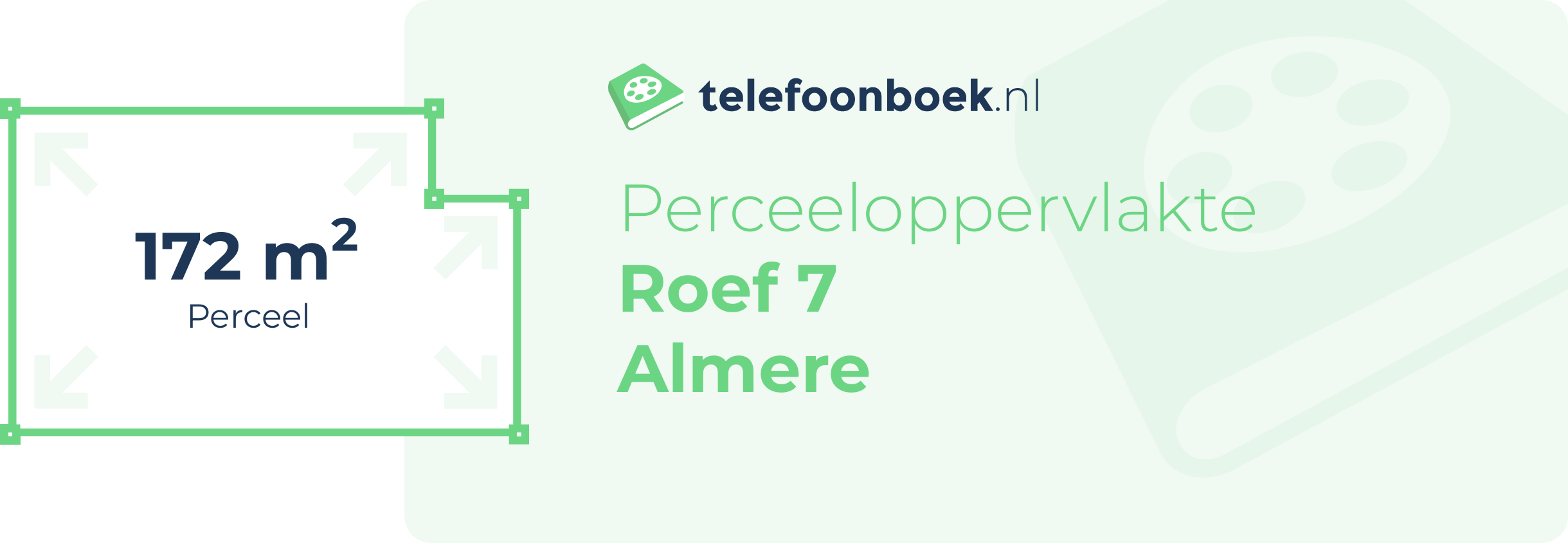 Perceeloppervlakte Roef 7 Almere