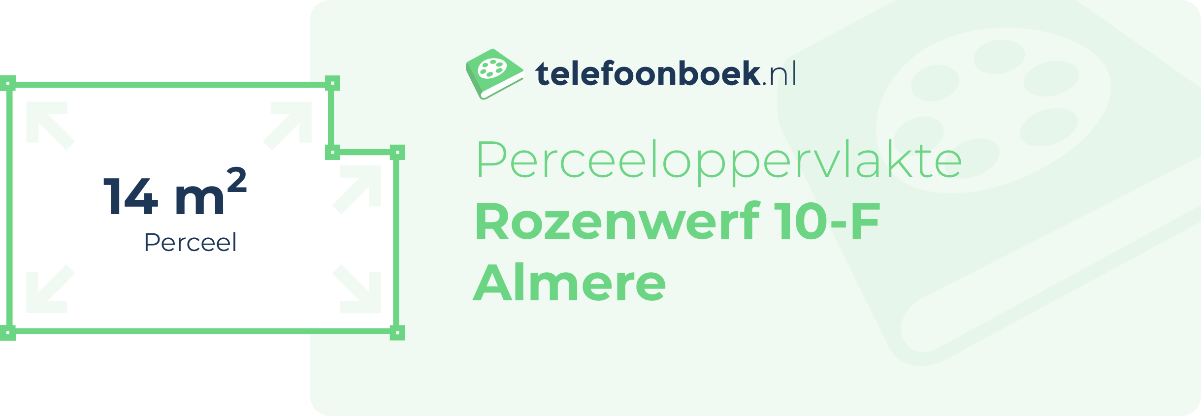 Perceeloppervlakte Rozenwerf 10-F Almere