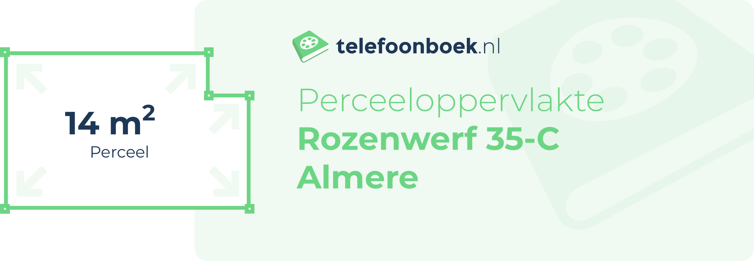 Perceeloppervlakte Rozenwerf 35-C Almere