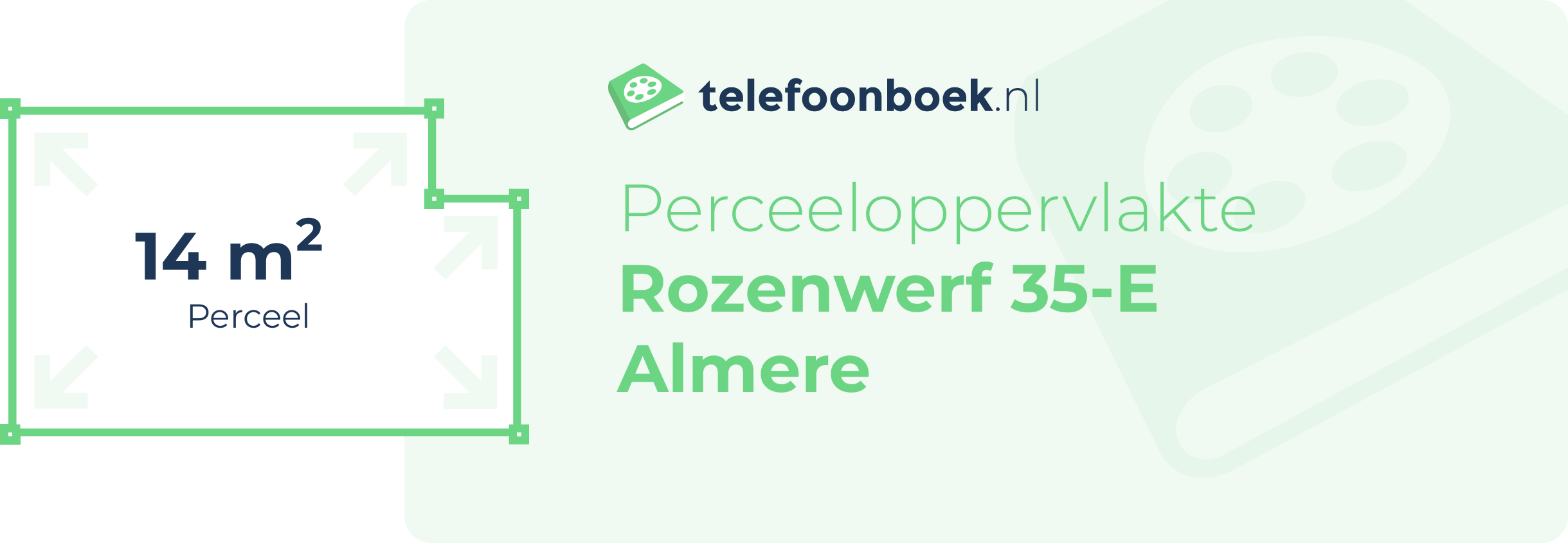 Perceeloppervlakte Rozenwerf 35-E Almere