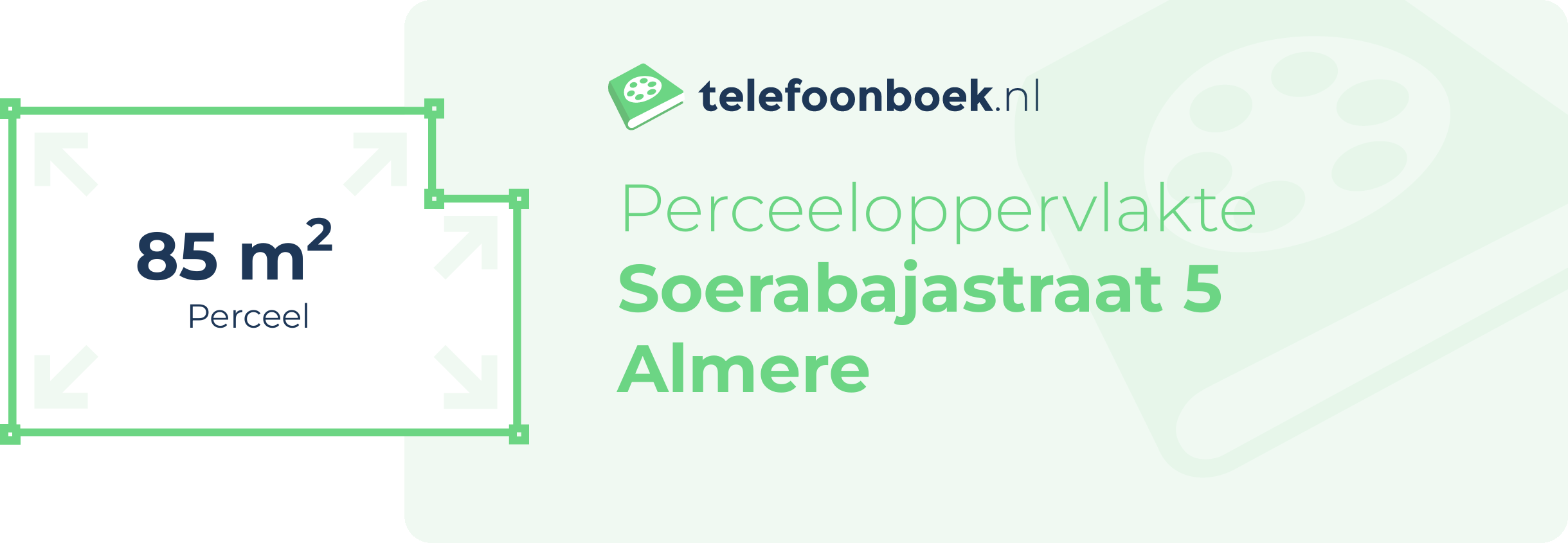 Perceeloppervlakte Soerabajastraat 5 Almere