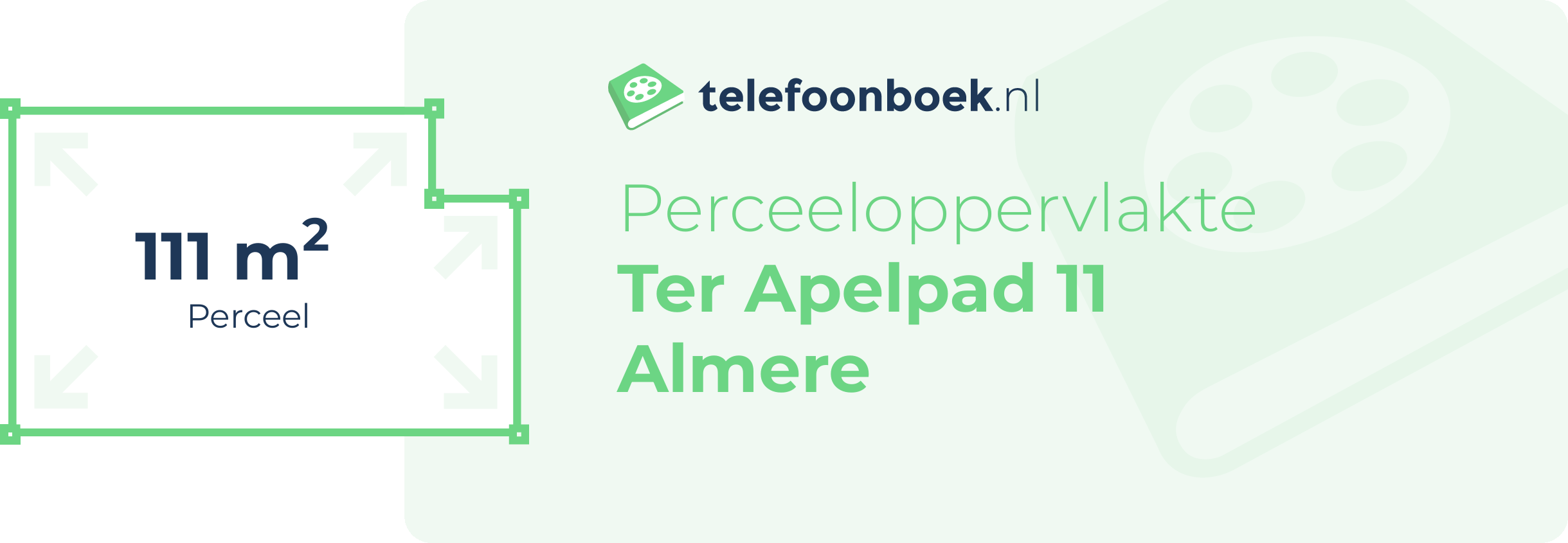 Perceeloppervlakte Ter Apelpad 11 Almere