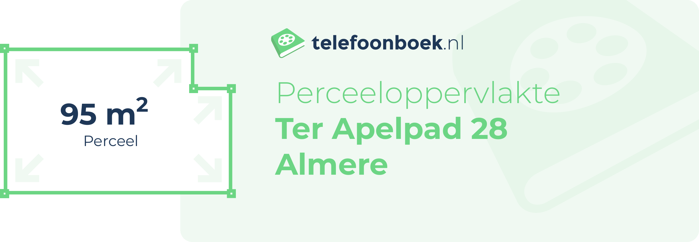 Perceeloppervlakte Ter Apelpad 28 Almere