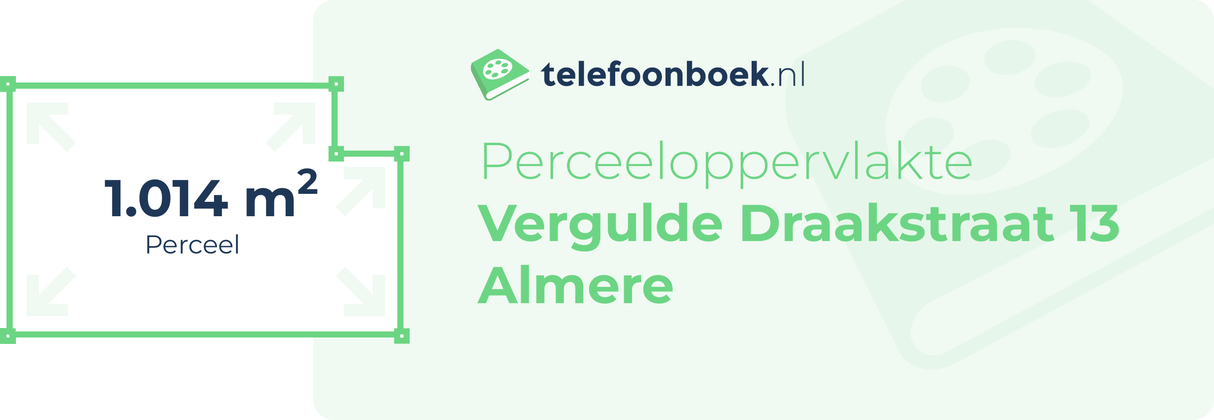 Perceeloppervlakte Vergulde Draakstraat 13 Almere