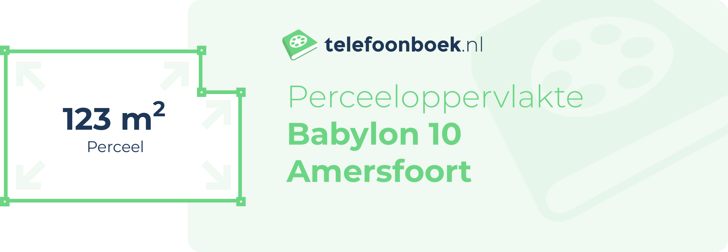 Perceeloppervlakte Babylon 10 Amersfoort