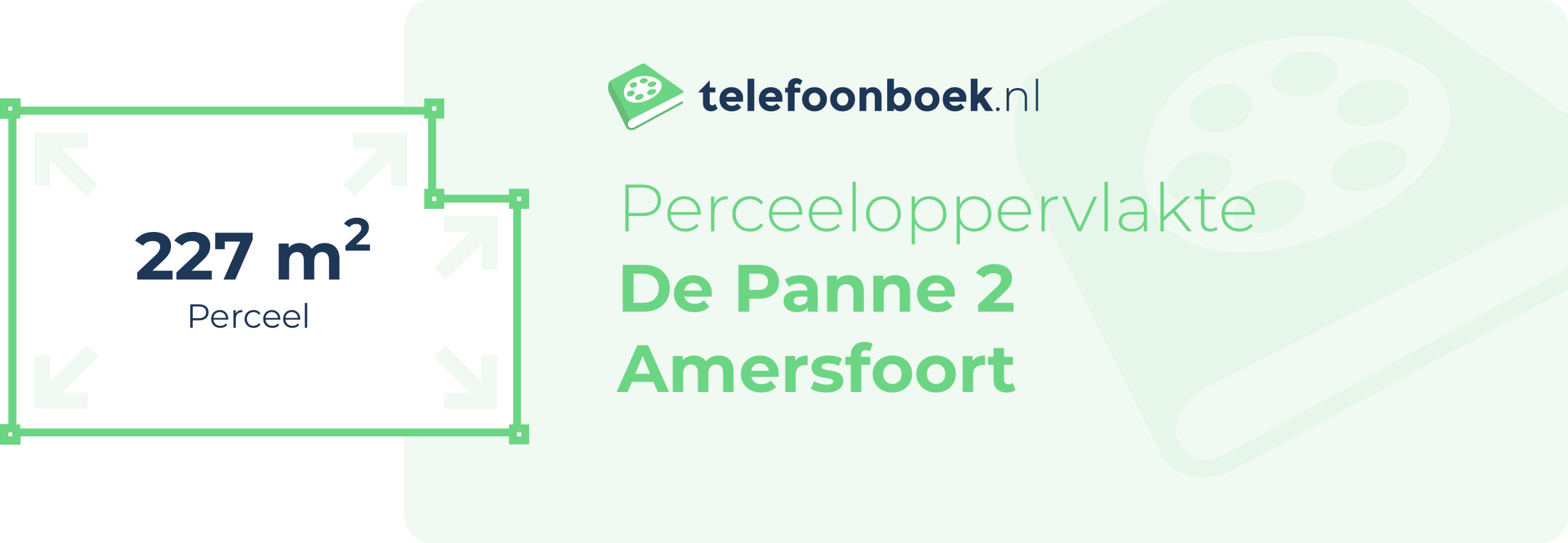 Perceeloppervlakte De Panne 2 Amersfoort