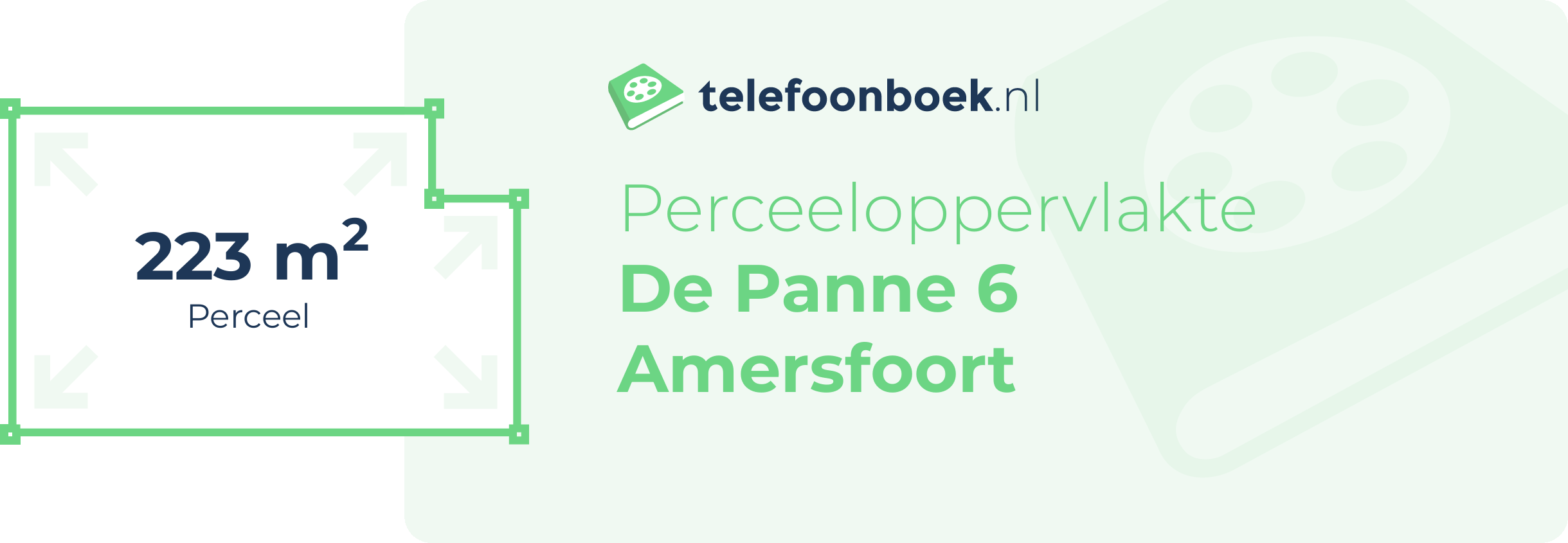 Perceeloppervlakte De Panne 6 Amersfoort