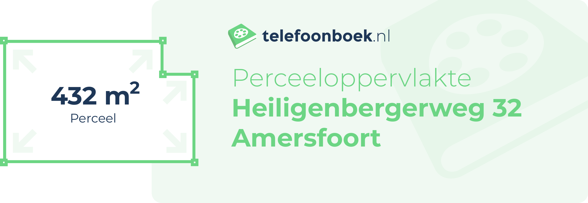 Perceeloppervlakte Heiligenbergerweg 32 Amersfoort