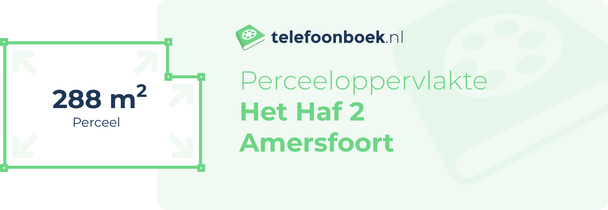 Perceeloppervlakte Het Haf 2 Amersfoort