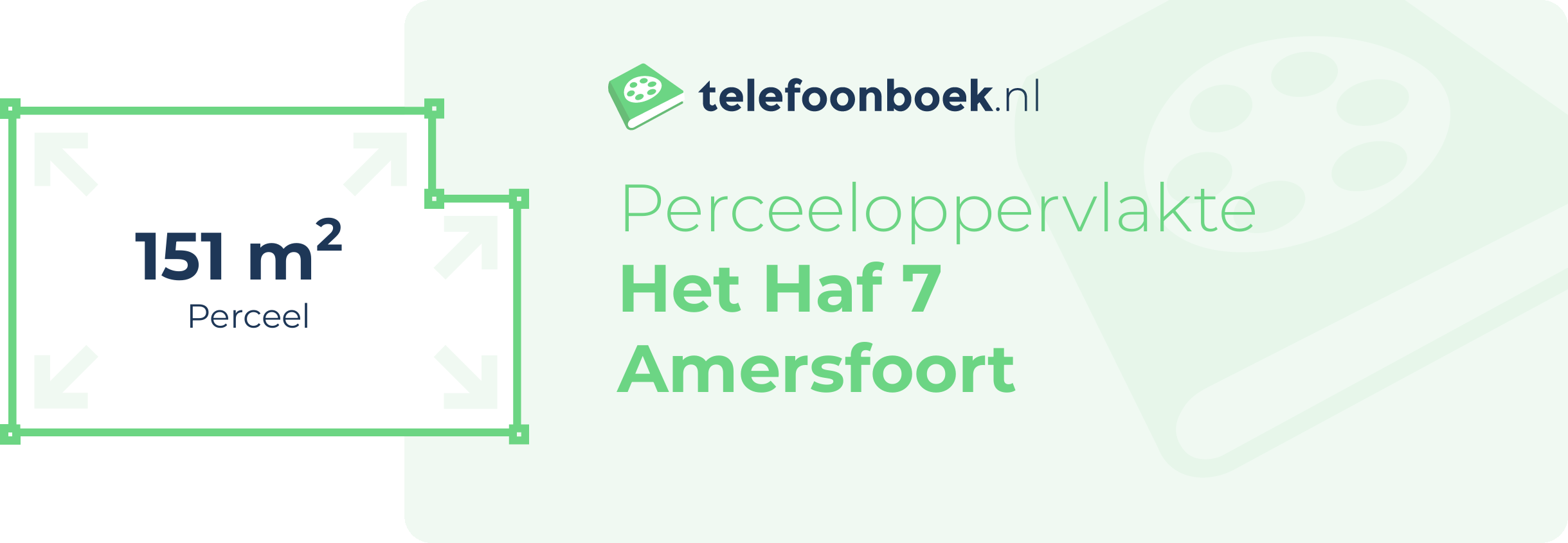 Perceeloppervlakte Het Haf 7 Amersfoort