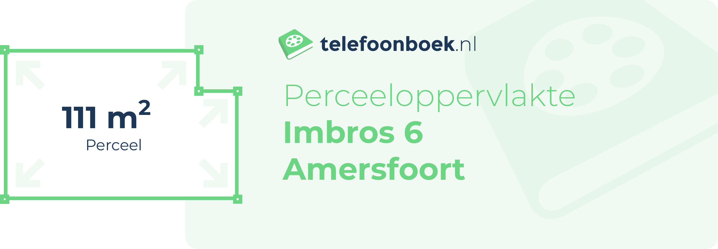 Perceeloppervlakte Imbros 6 Amersfoort