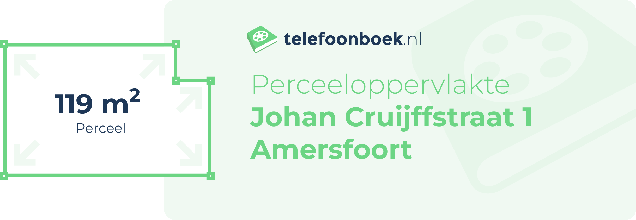 Perceeloppervlakte Johan Cruijffstraat 1 Amersfoort