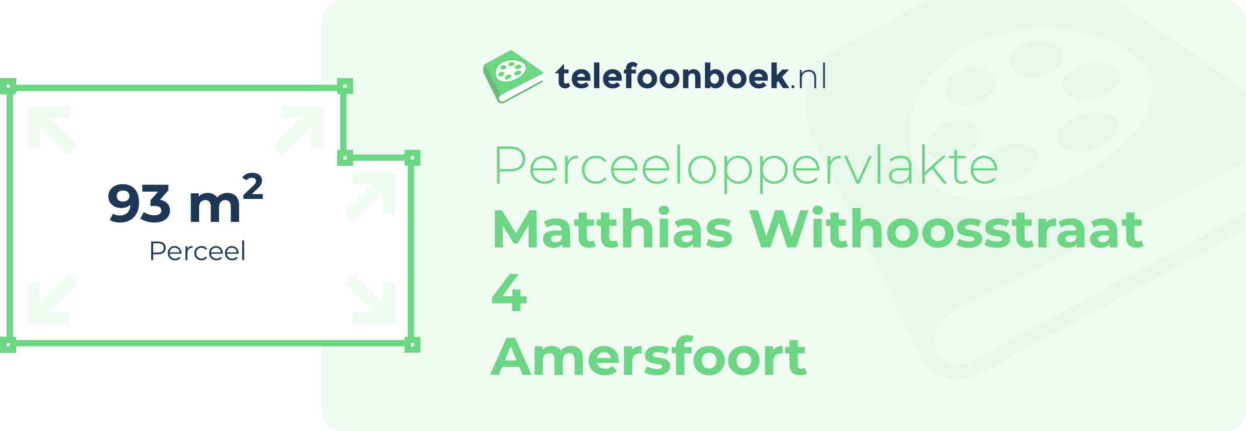 Perceeloppervlakte Matthias Withoosstraat 4 Amersfoort