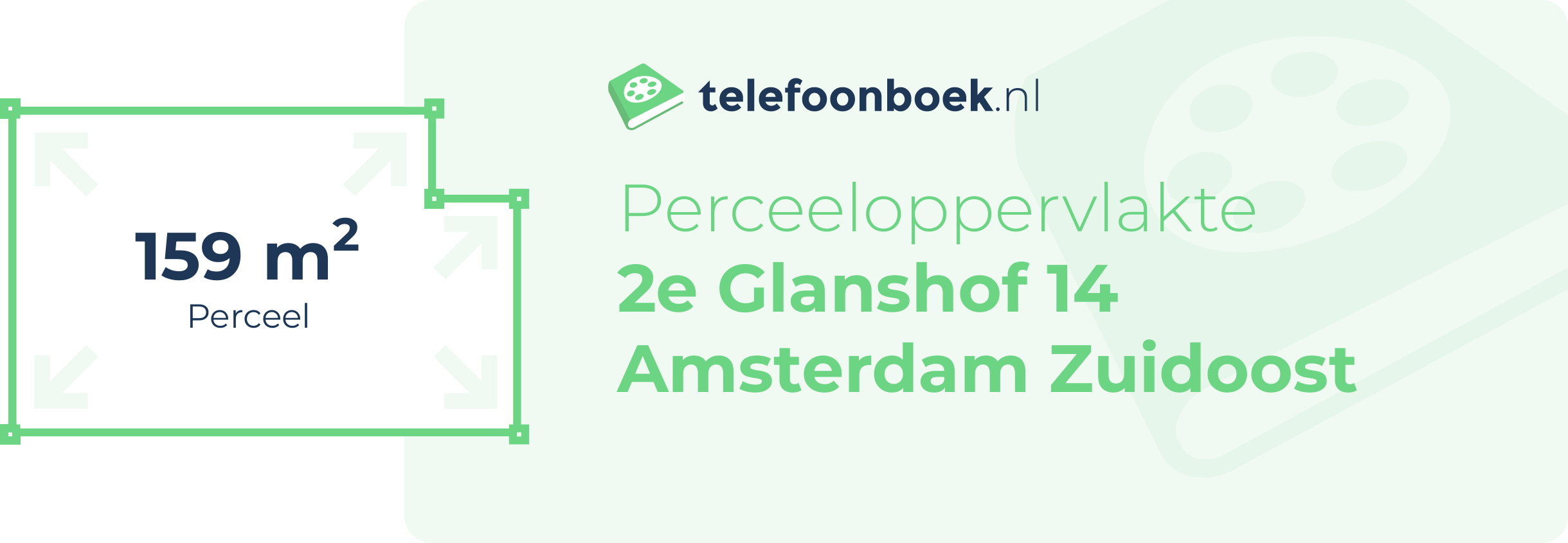 Perceeloppervlakte 2e Glanshof 14 Amsterdam Zuidoost