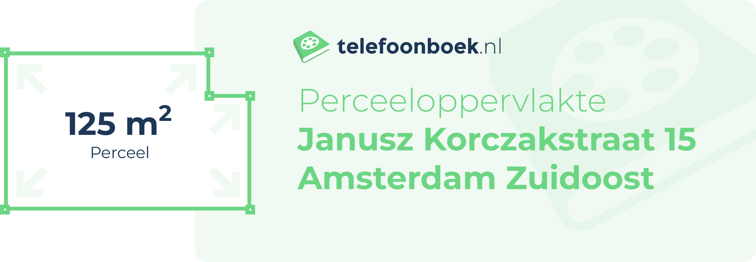 Perceeloppervlakte Janusz Korczakstraat 15 Amsterdam Zuidoost