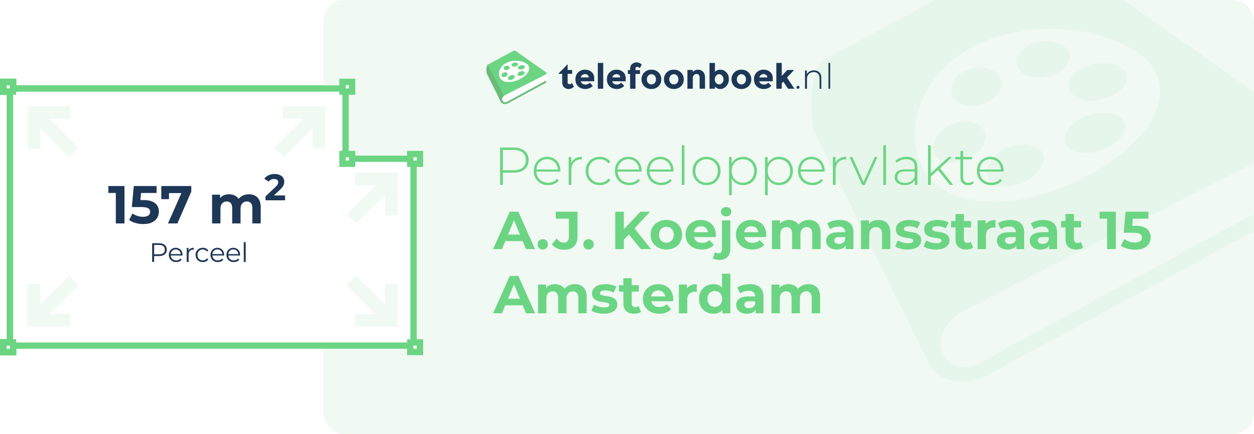 Perceeloppervlakte A.J. Koejemansstraat 15 Amsterdam