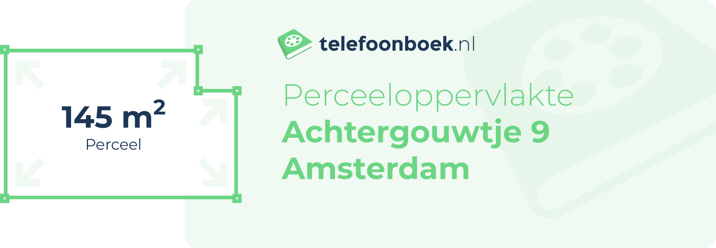 Perceeloppervlakte Achtergouwtje 9 Amsterdam