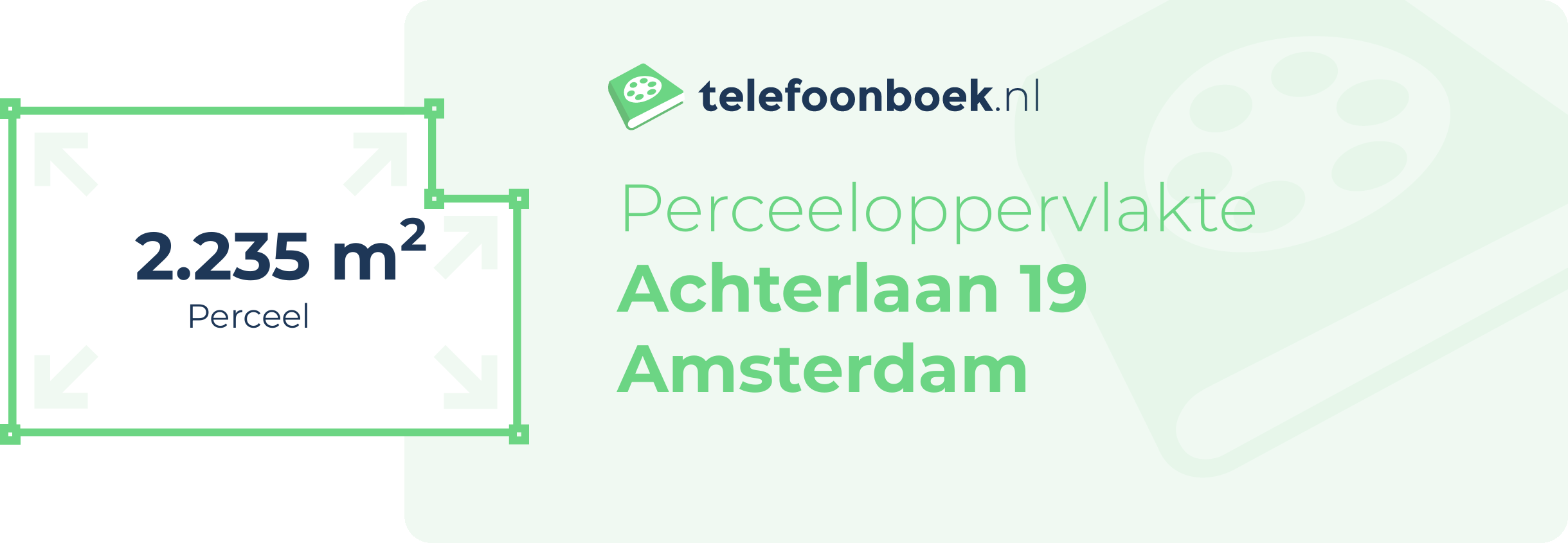 Perceeloppervlakte Achterlaan 19 Amsterdam