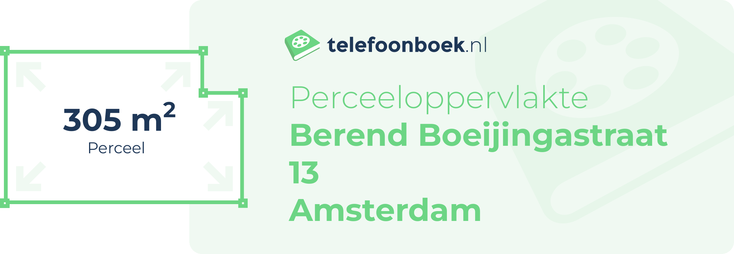 Perceeloppervlakte Berend Boeijingastraat 13 Amsterdam