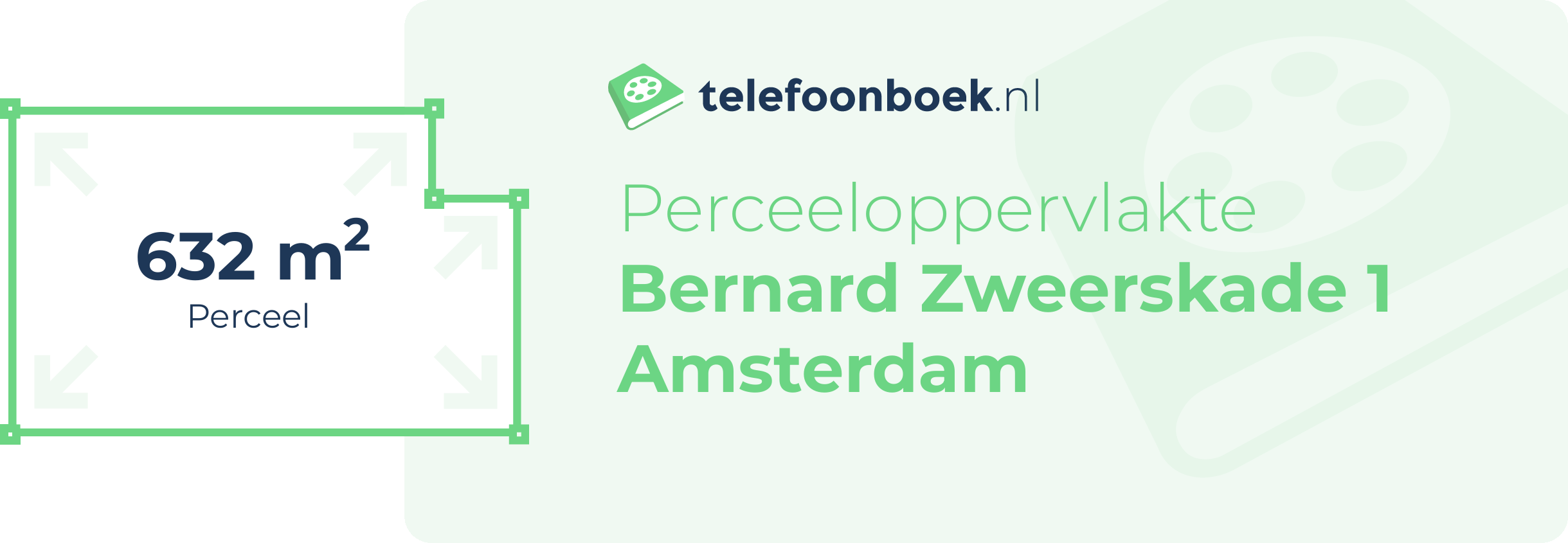 Perceeloppervlakte Bernard Zweerskade 1 Amsterdam