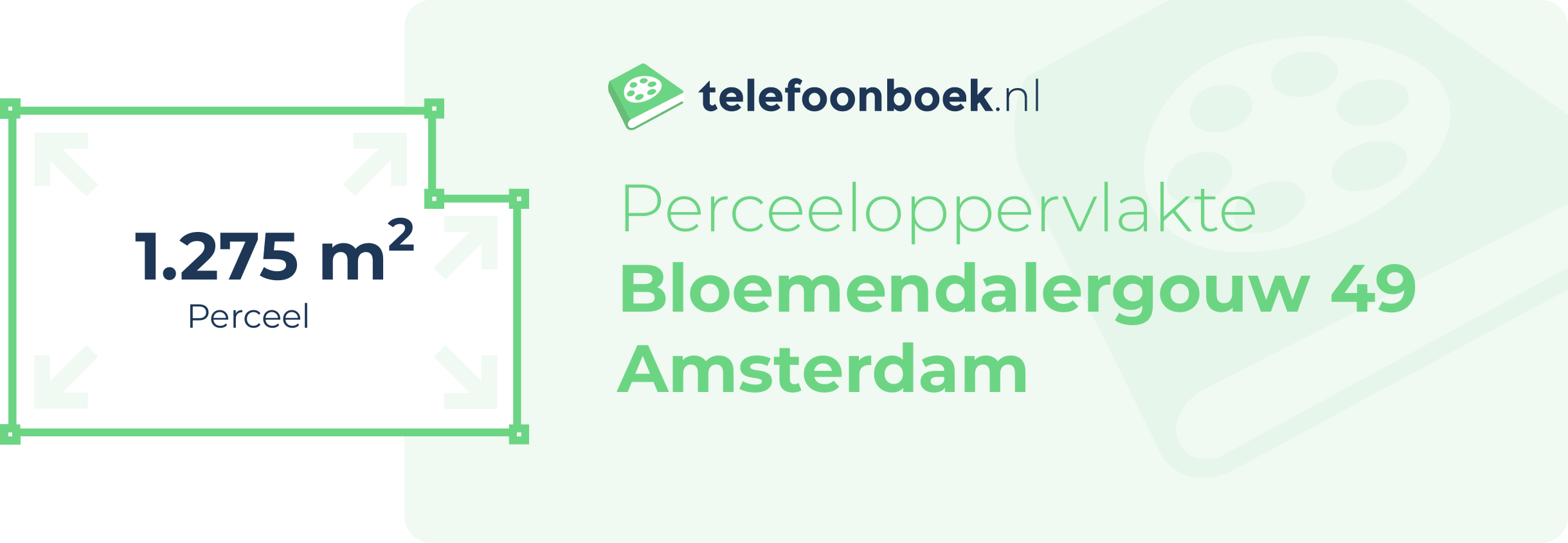 Perceeloppervlakte Bloemendalergouw 49 Amsterdam