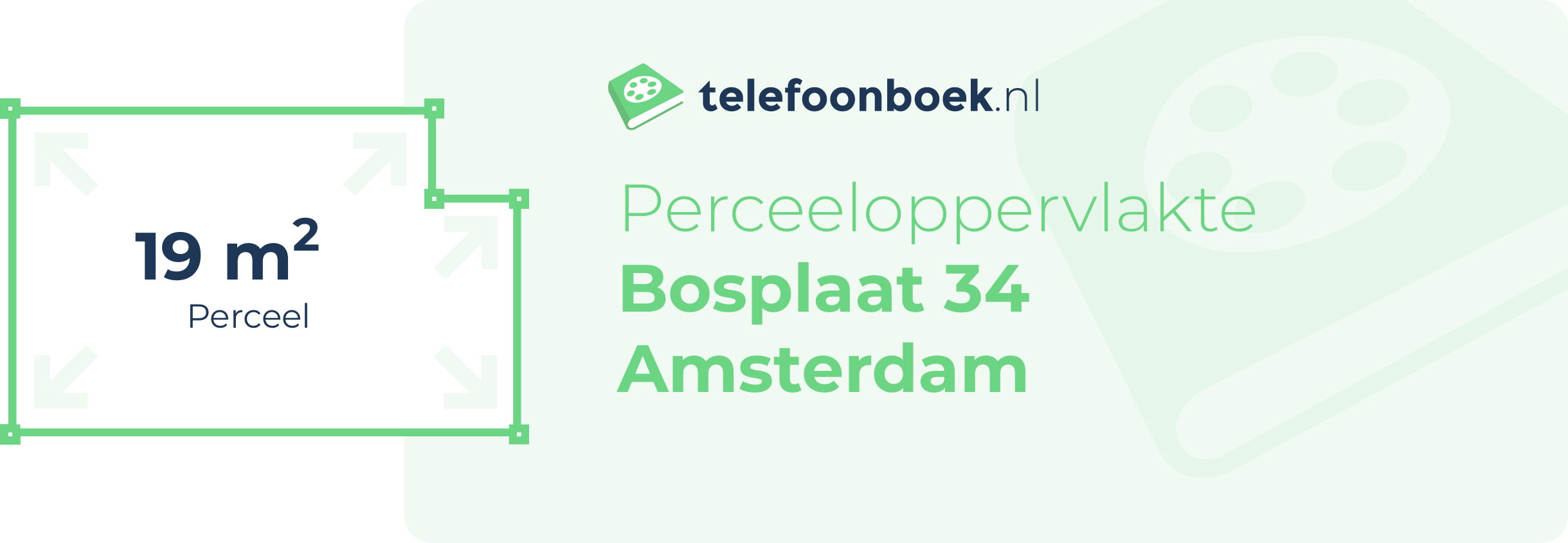 Perceeloppervlakte Bosplaat 34 Amsterdam