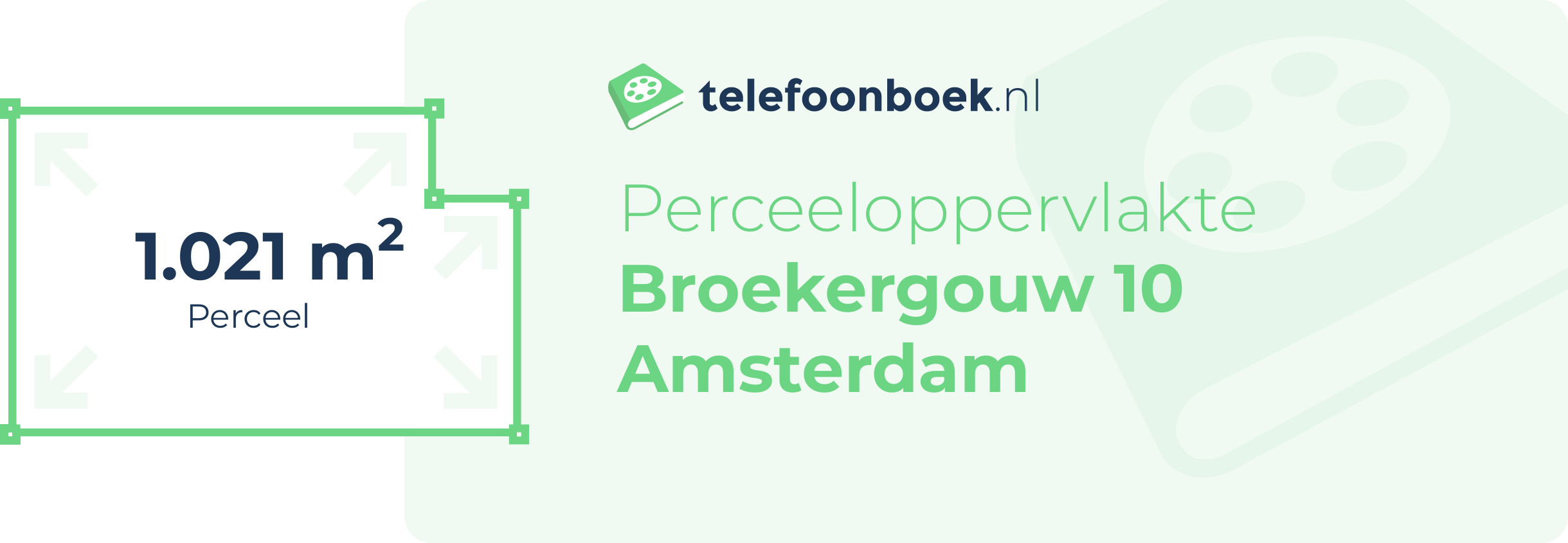 Perceeloppervlakte Broekergouw 10 Amsterdam