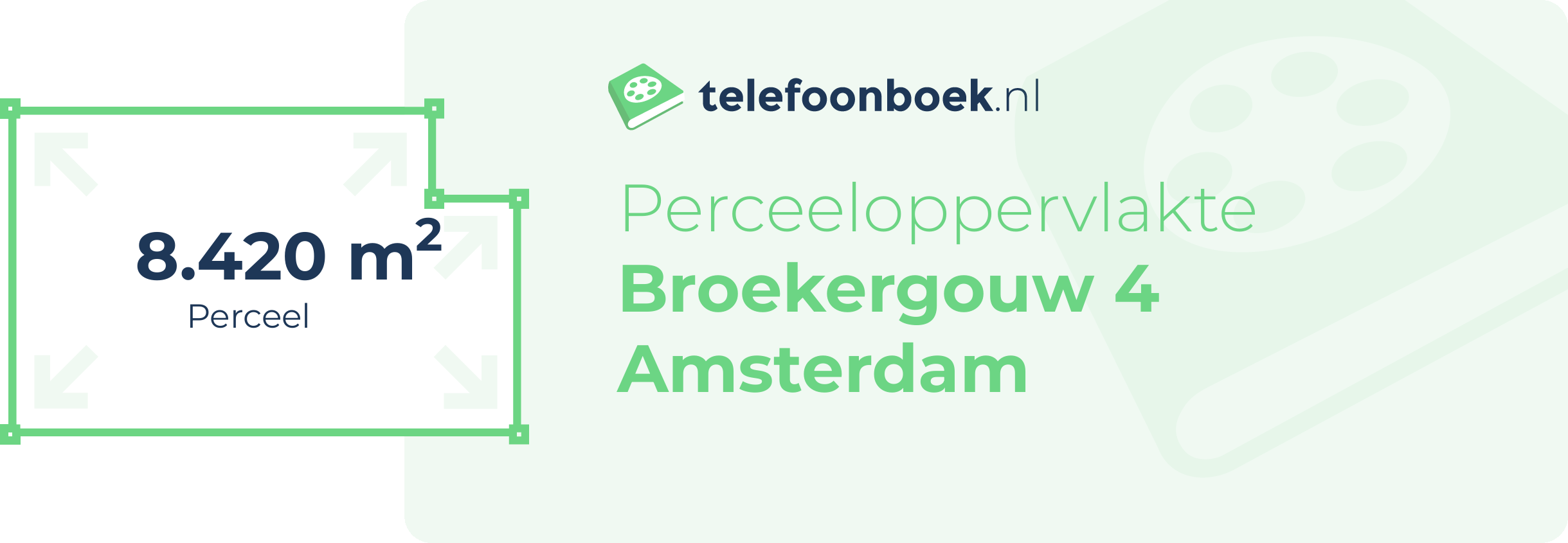 Perceeloppervlakte Broekergouw 4 Amsterdam