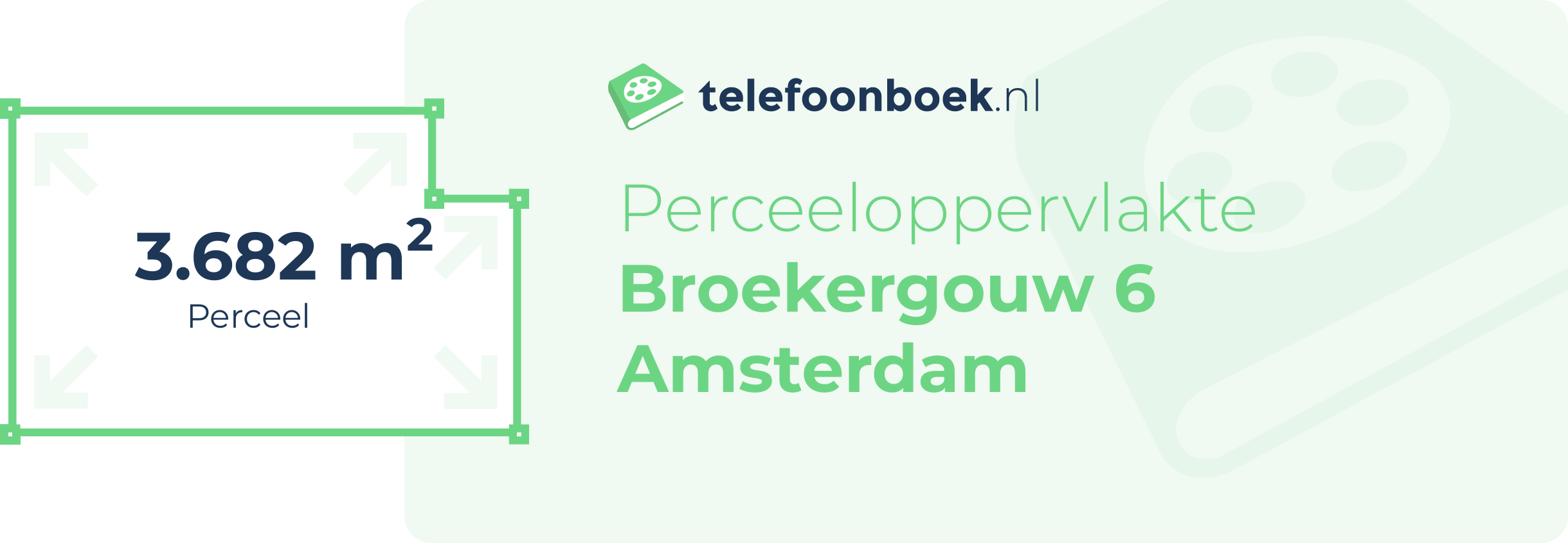 Perceeloppervlakte Broekergouw 6 Amsterdam