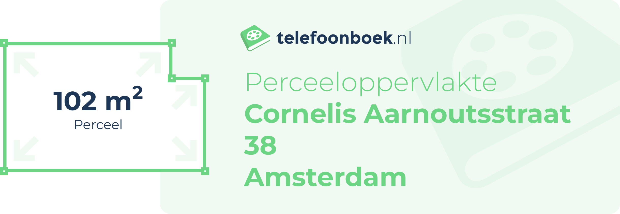 Perceeloppervlakte Cornelis Aarnoutsstraat 38 Amsterdam