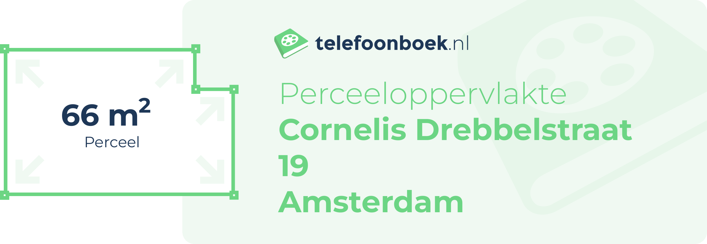 Perceeloppervlakte Cornelis Drebbelstraat 19 Amsterdam