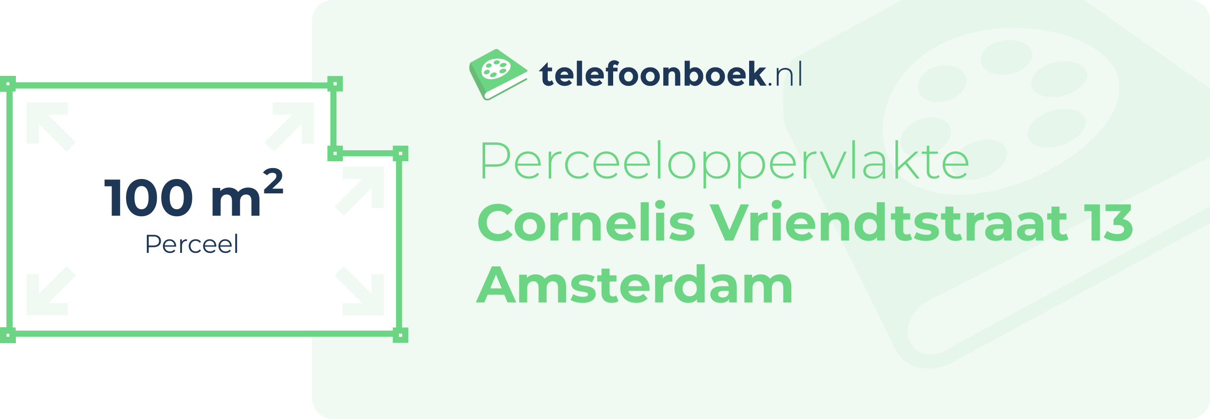 Perceeloppervlakte Cornelis Vriendtstraat 13 Amsterdam