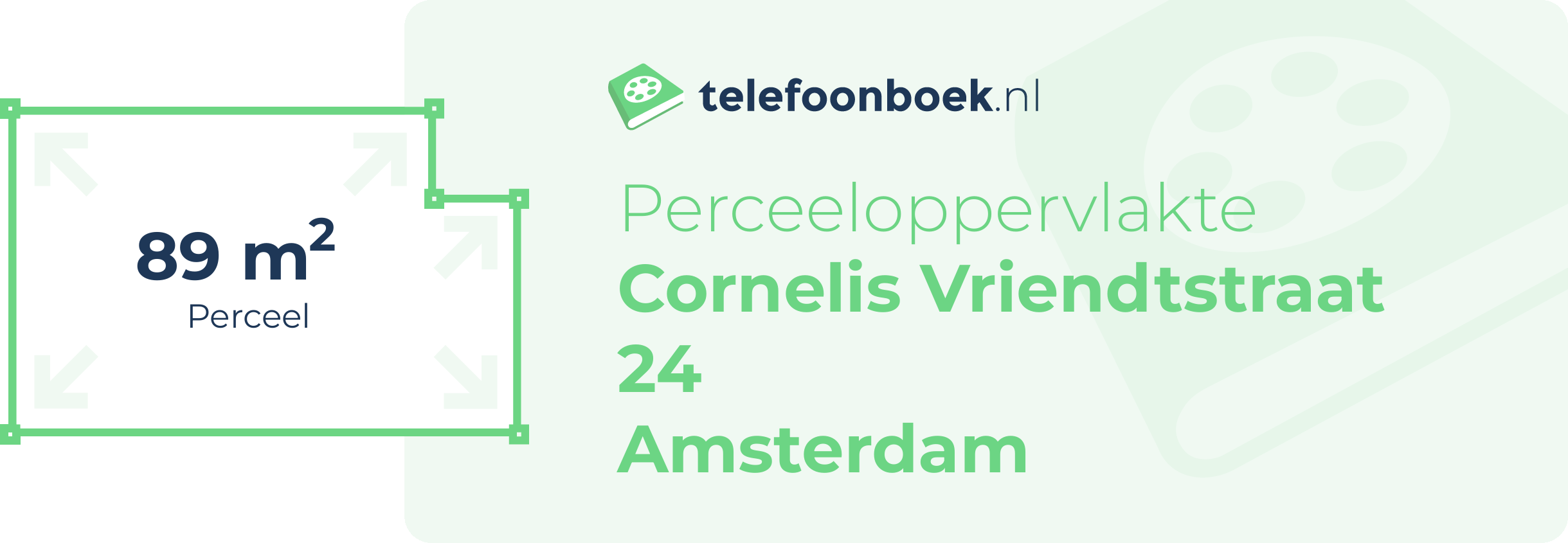 Perceeloppervlakte Cornelis Vriendtstraat 24 Amsterdam