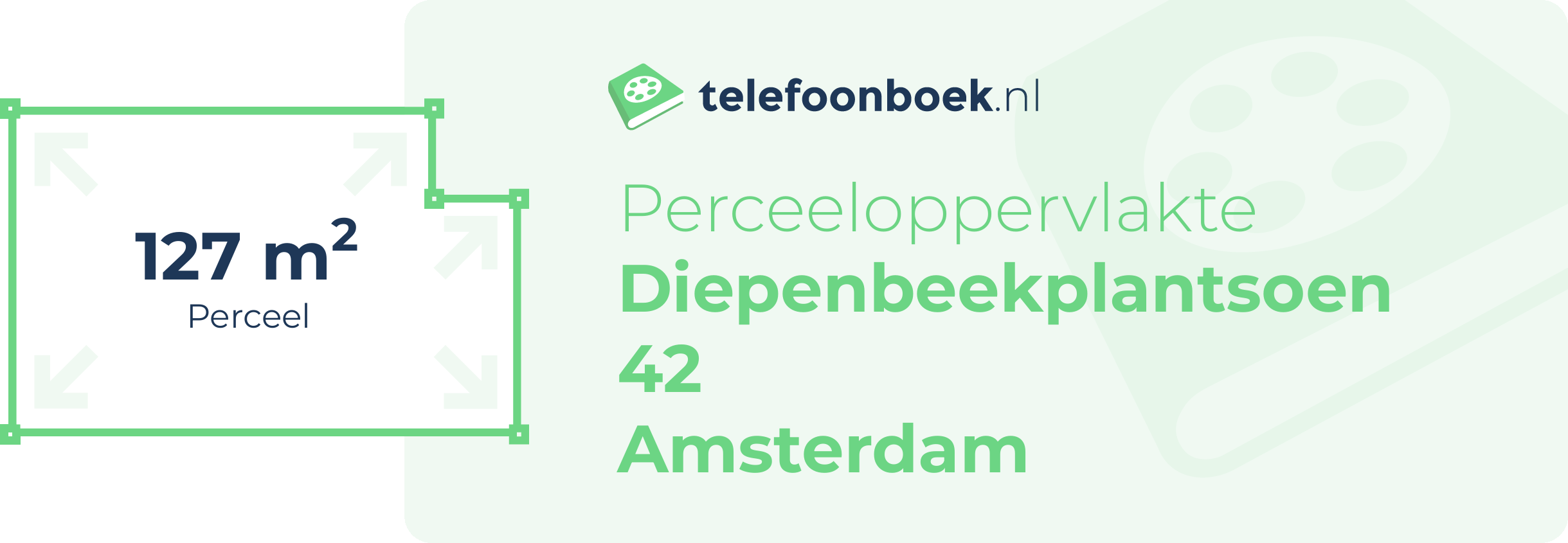 Perceeloppervlakte Diepenbeekplantsoen 42 Amsterdam