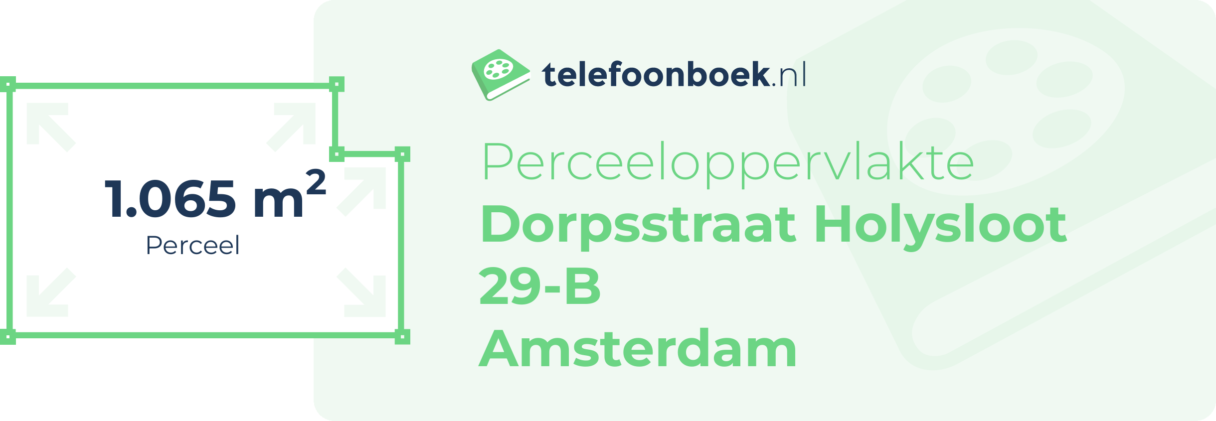 Perceeloppervlakte Dorpsstraat Holysloot 29-B Amsterdam