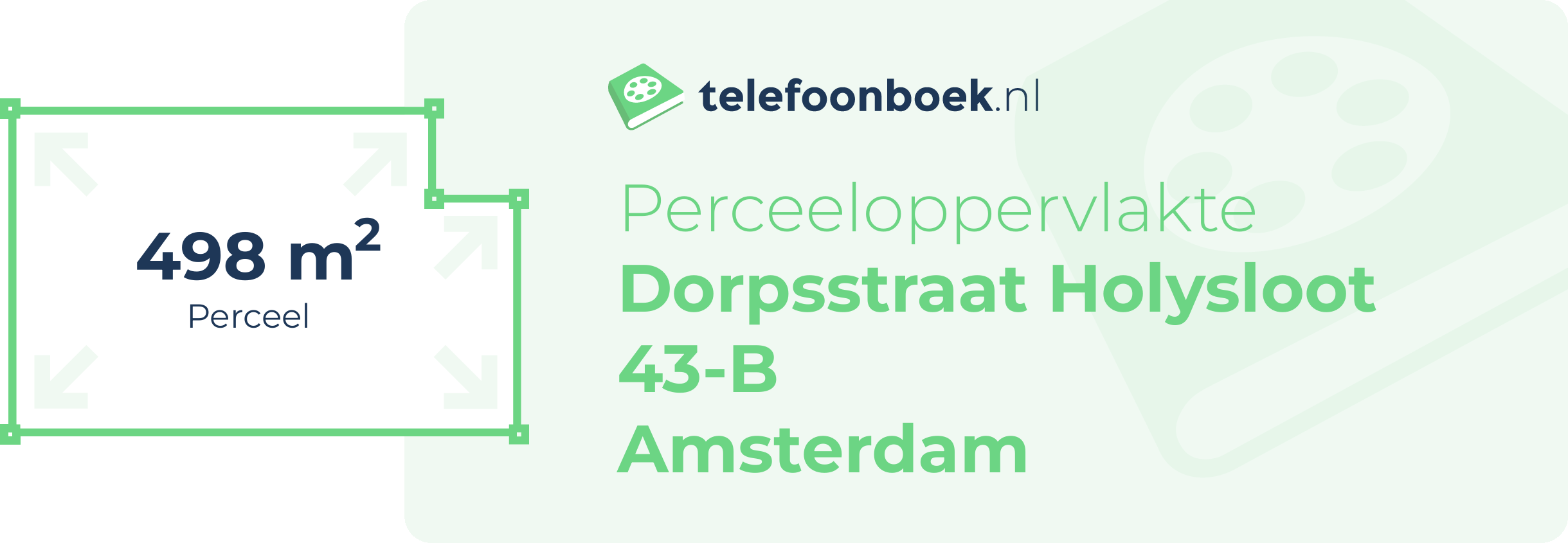 Perceeloppervlakte Dorpsstraat Holysloot 43-B Amsterdam