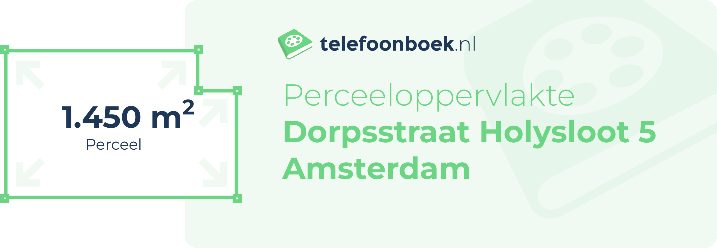 Perceeloppervlakte Dorpsstraat Holysloot 5 Amsterdam