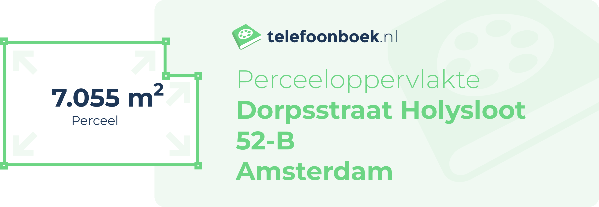 Perceeloppervlakte Dorpsstraat Holysloot 52-B Amsterdam