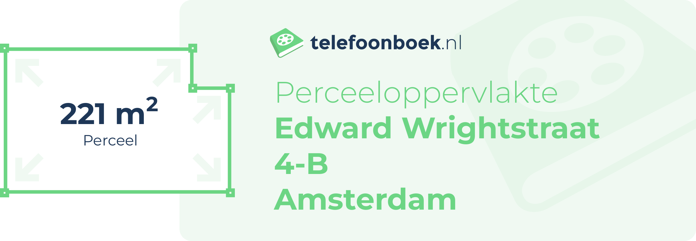 Perceeloppervlakte Edward Wrightstraat 4-B Amsterdam