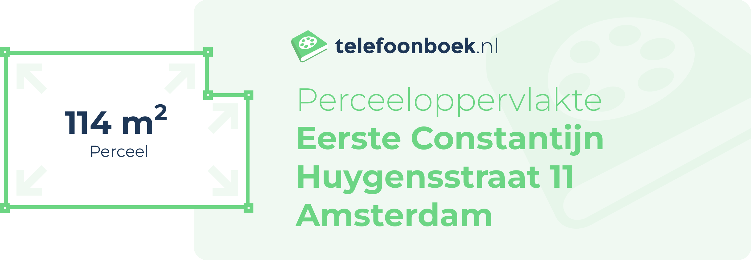 Perceeloppervlakte Eerste Constantijn Huygensstraat 11 Amsterdam